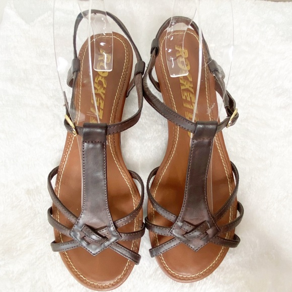 Rocket Dog Lisbon Brown Strappy Wedge Sandals 9 - Picture 4 of 8